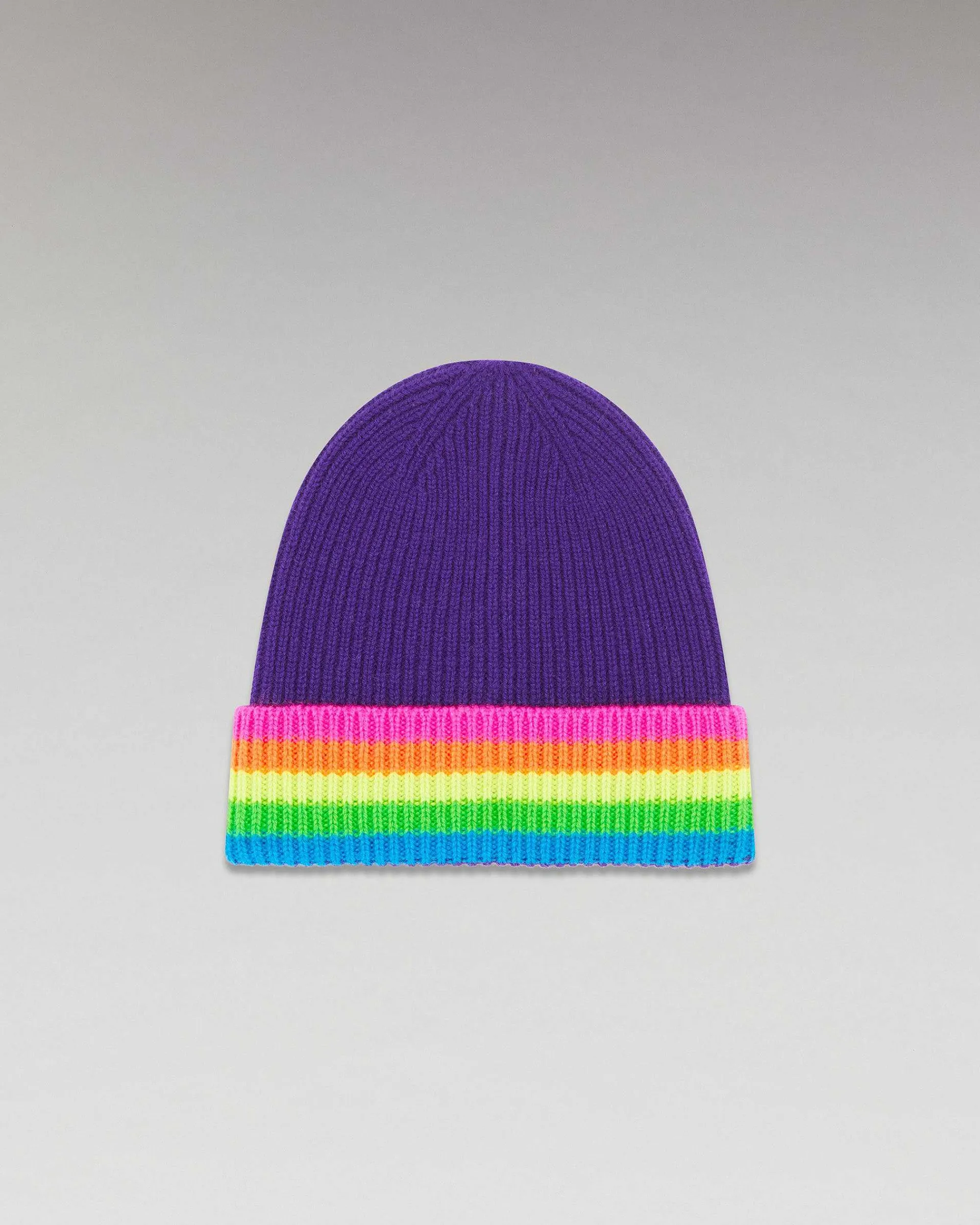 Bonnet A Revers Bandes Multicolore*FROM FUTURE New