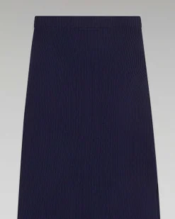Jupe Mi-Longue A Cotes Fendue*FROM FUTURE New