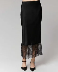 Jupe Mi-Longue Decoupee Dentelle*FROM FUTURE Hot