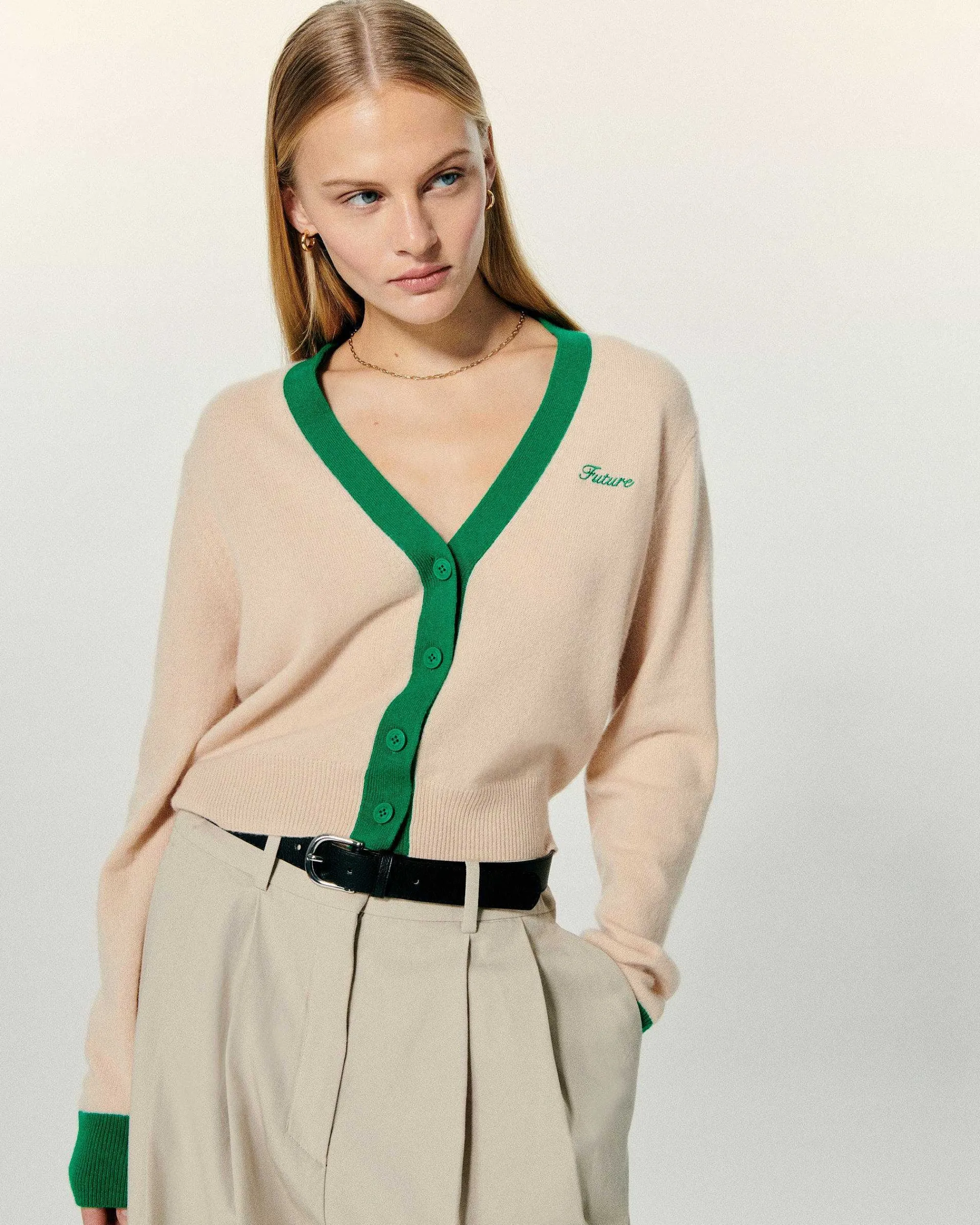 Pull Cardigan Bicolore*FROM FUTURE Clearance