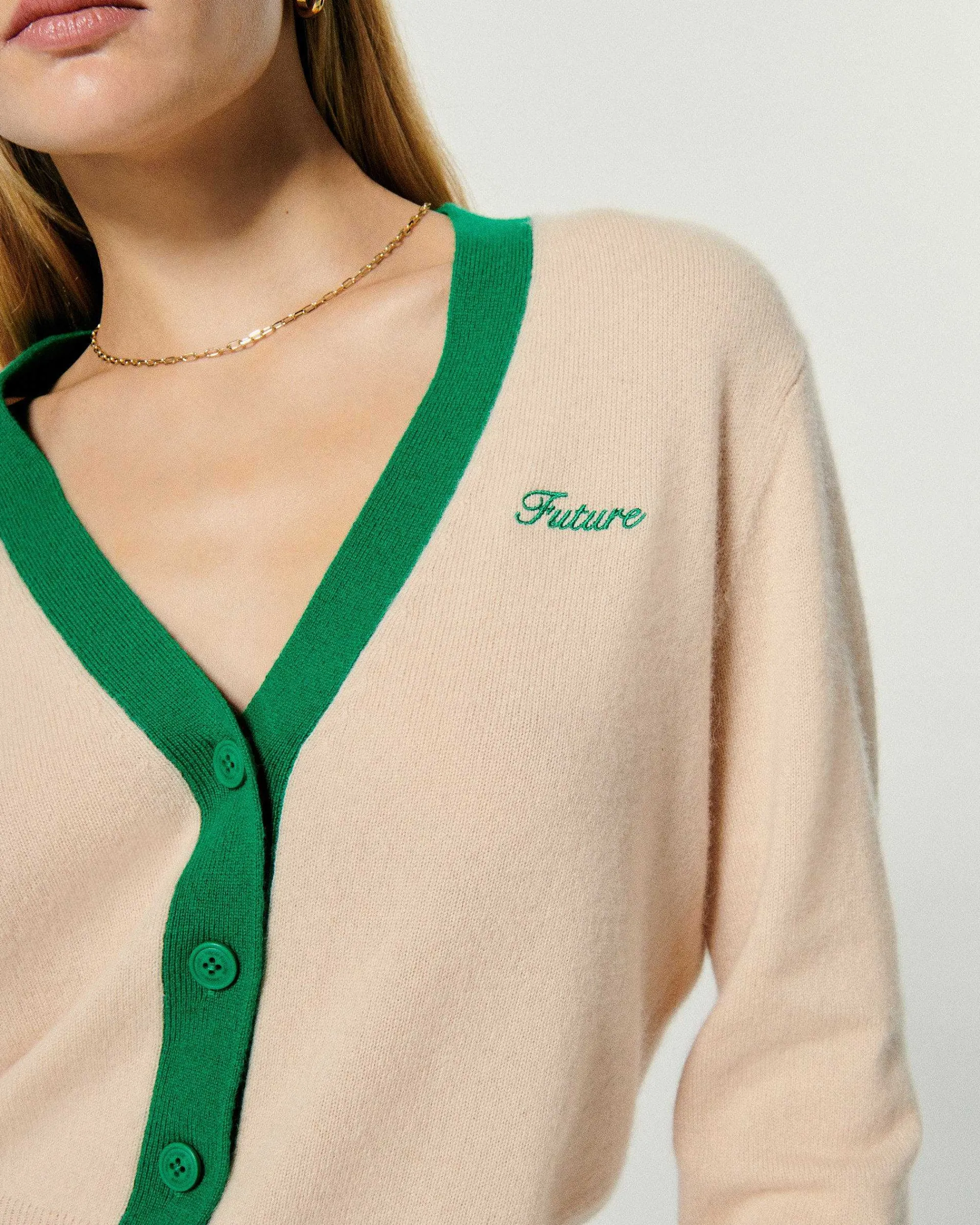 Pull Cardigan Bicolore*FROM FUTURE New