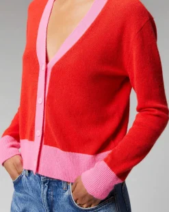 Pull Cardigan Bicolore Leger*FROM FUTURE New