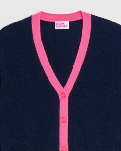 Pull Cardigan Bicolore Leger*FROM FUTURE New
