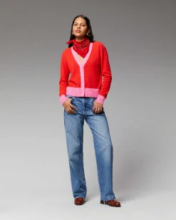 Pull Cardigan Bicolore Leger*FROM FUTURE Sale