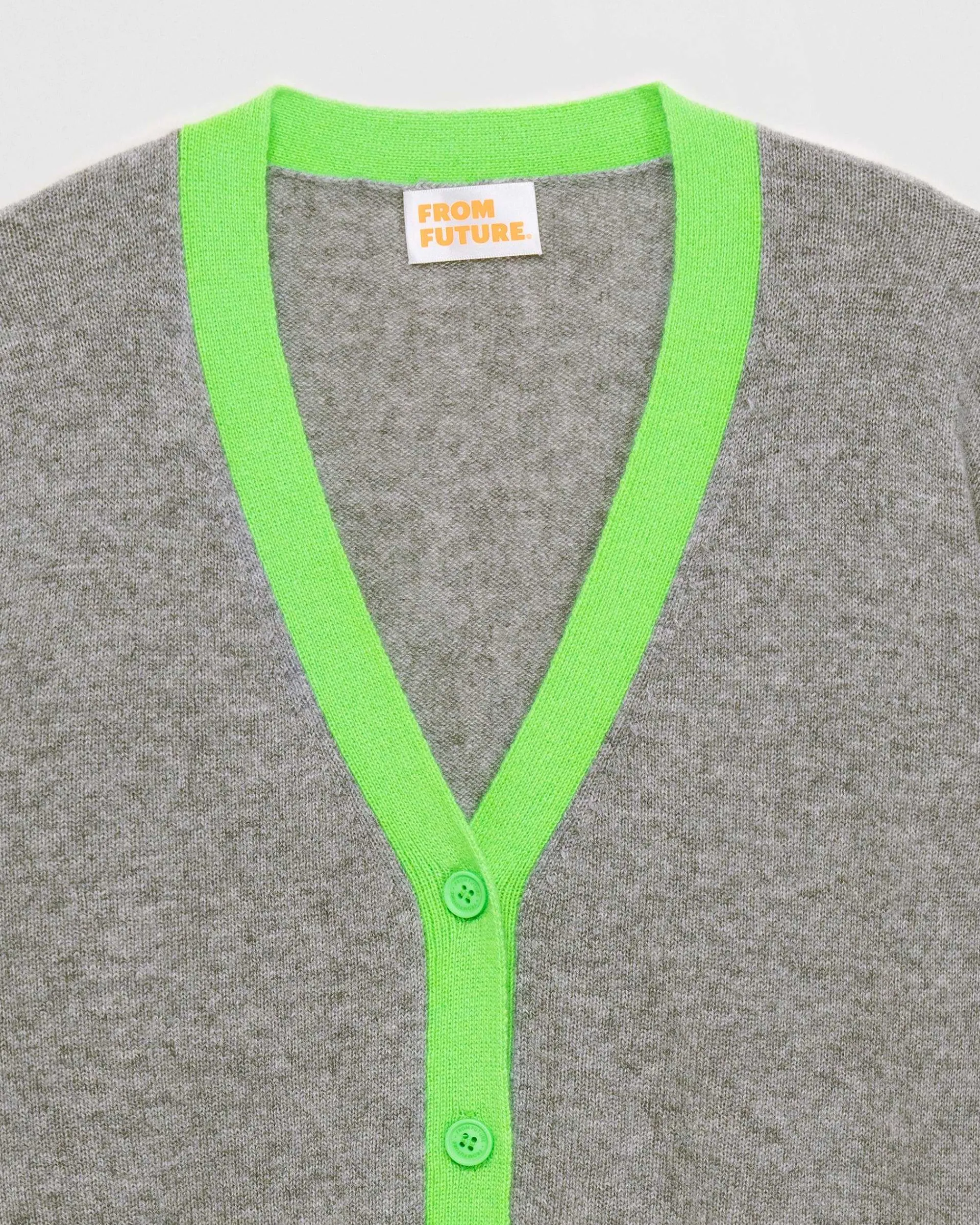 Pull Cardigan Bicolore Leger*FROM FUTURE Hot