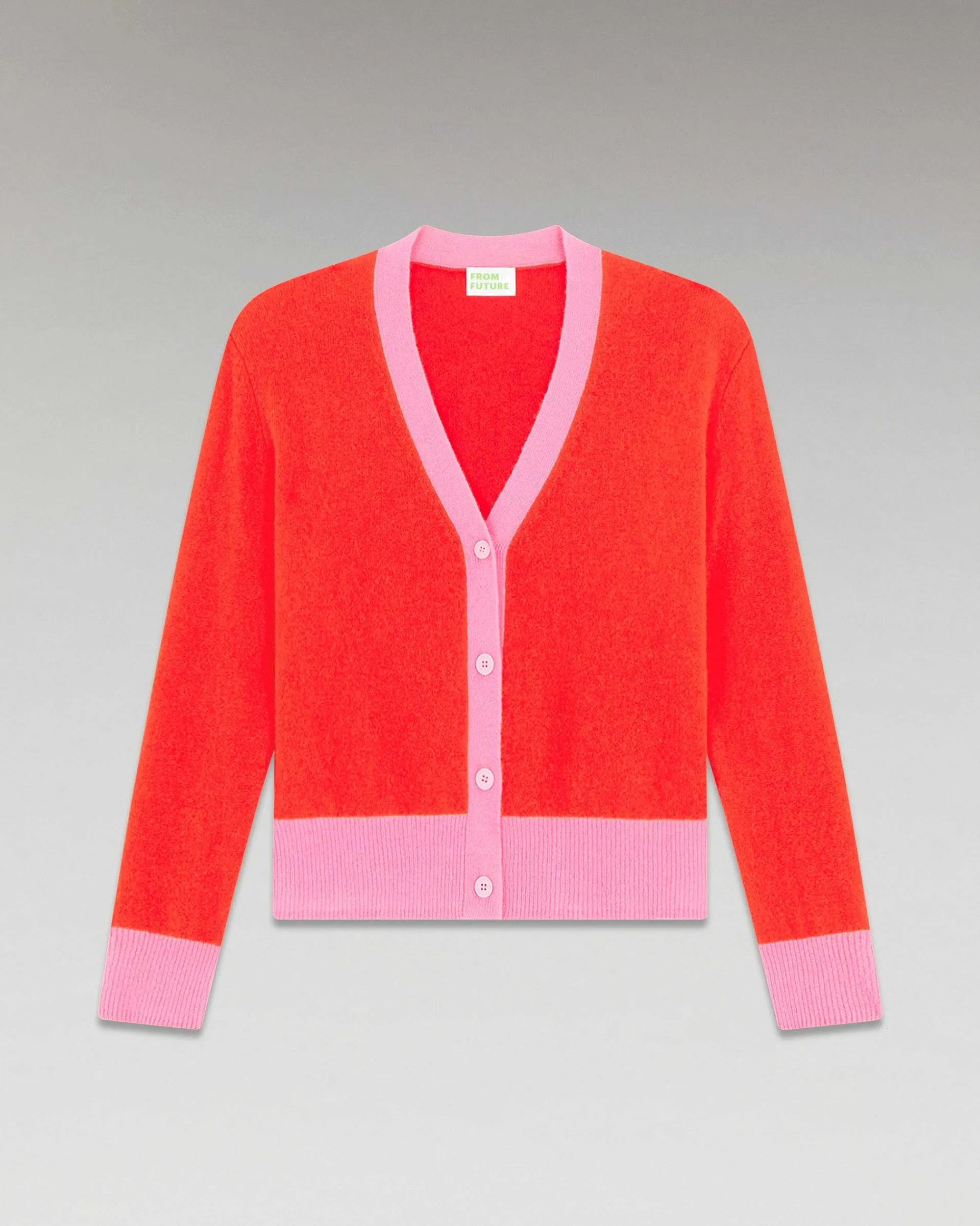 Pull Cardigan Bicolore Leger*FROM FUTURE Online