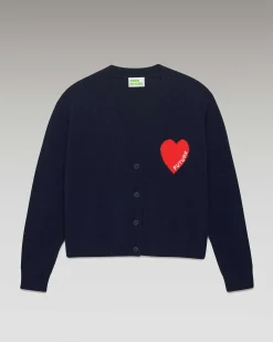 Pull Cardigan Coeur Leger*FROM FUTURE New