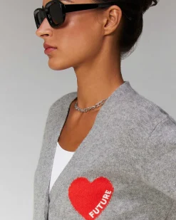 Pull Cardigan Coeur Leger*FROM FUTURE Sale