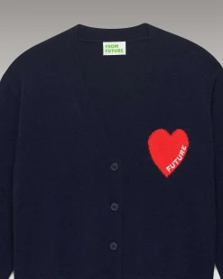 Pull Cardigan Coeur Leger*FROM FUTURE Discount