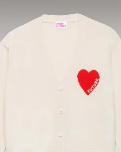 Pull Cardigan Coeur Leger*FROM FUTURE Sale