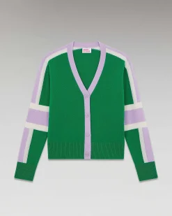 Pull Cardigan Manches Tricolore Leger*FROM FUTURE Outlet
