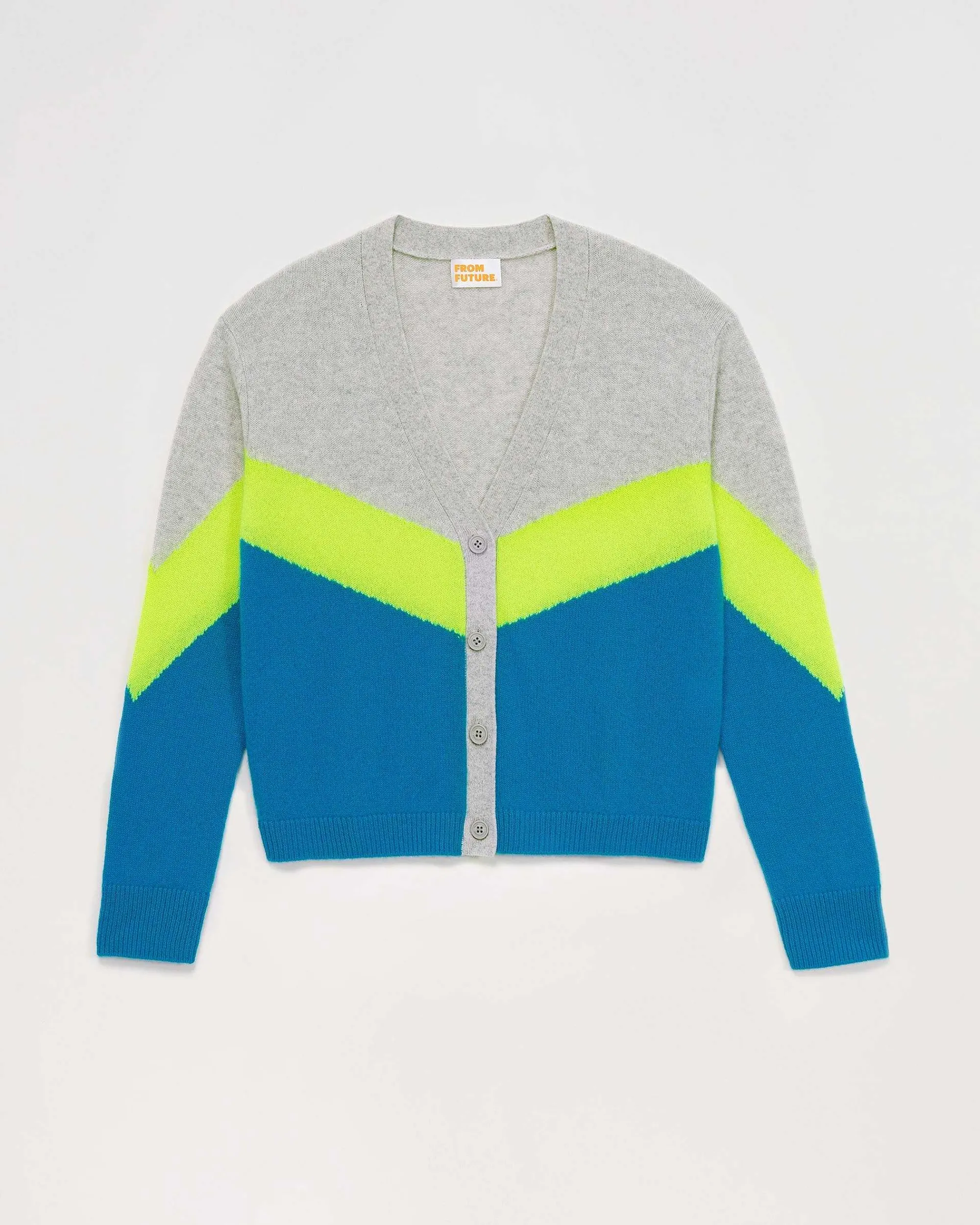 Pull Cardigan Tricolore Leger*FROM FUTURE Hot