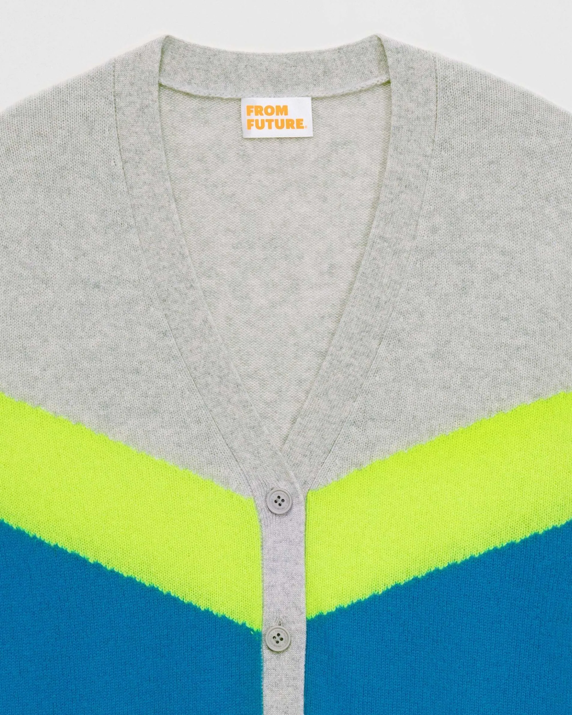 Pull Cardigan Tricolore Leger*FROM FUTURE Hot