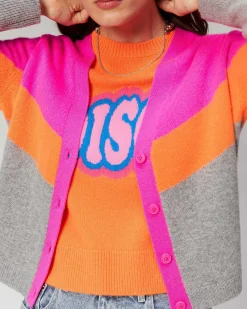 Pull Cardigan Tricolore Leger*FROM FUTURE Sale