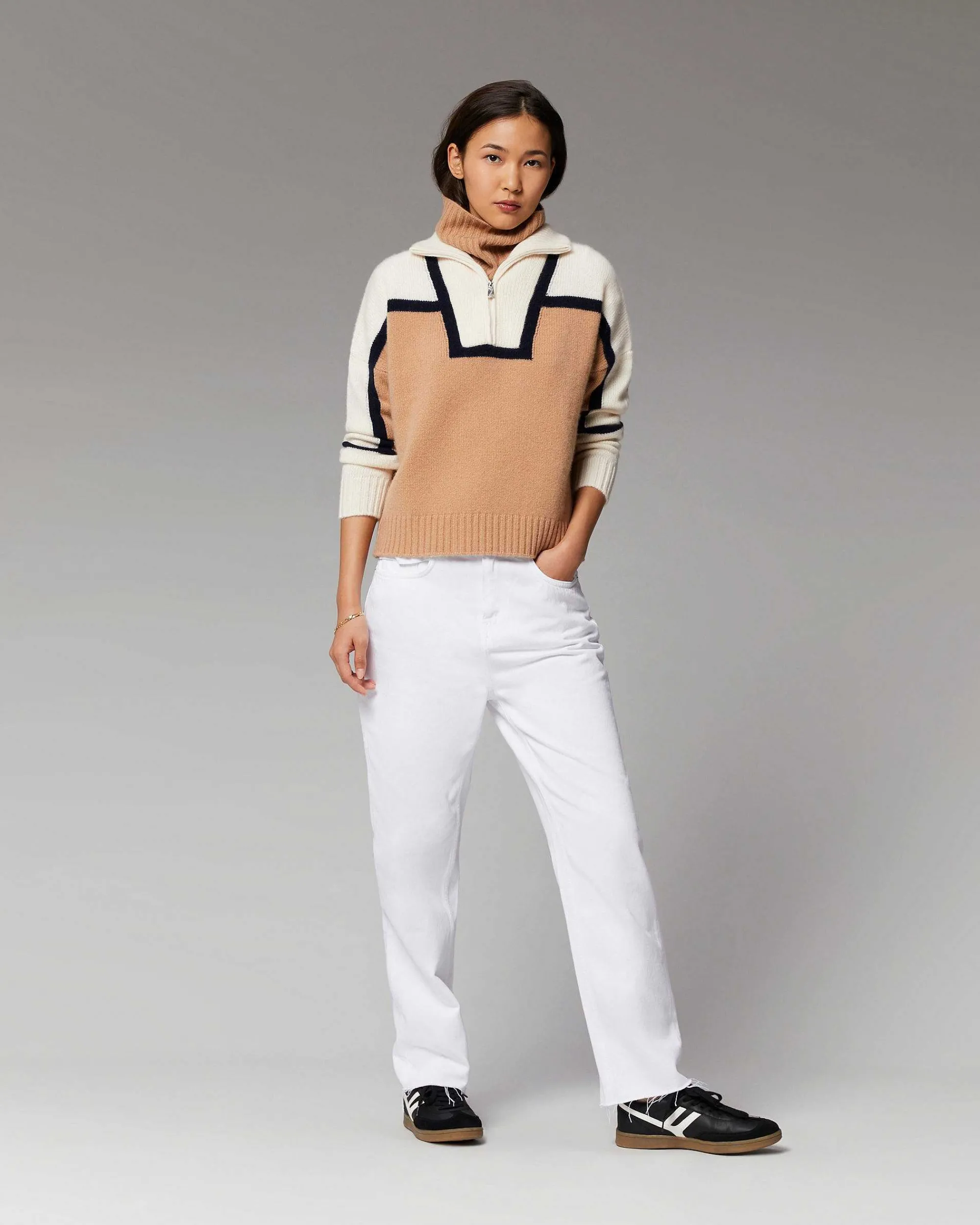 Pull Col Camionneur Bicolore*FROM FUTURE Sale