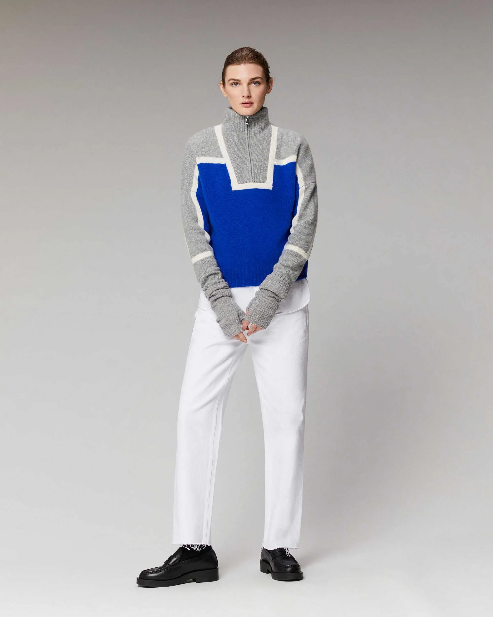 Pull Col Camionneur Bicolore*FROM FUTURE Best