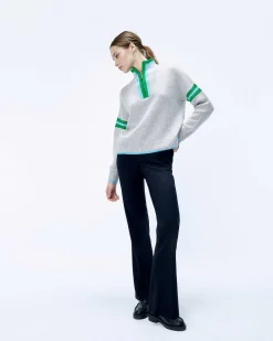 Pull Col Camionneur Bord-Cotes Tricot Ajoure*FROM FUTURE