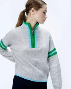 Pull Col Camionneur Bord-Cotes Tricot Ajoure*FROM FUTURE