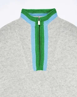 Pull Col Camionneur Bord-Cotes Tricot Ajoure*FROM FUTURE