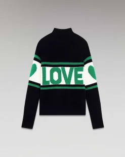 Pull Col Montant Bande Love*FROM FUTURE Discount