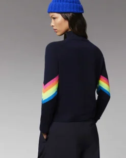 Pull Col Montant Bandes Manches Multico Leger*FROM FUTURE