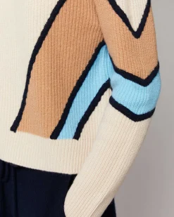 Pull Col Montant Bandes Tricolores*FROM FUTURE Discount