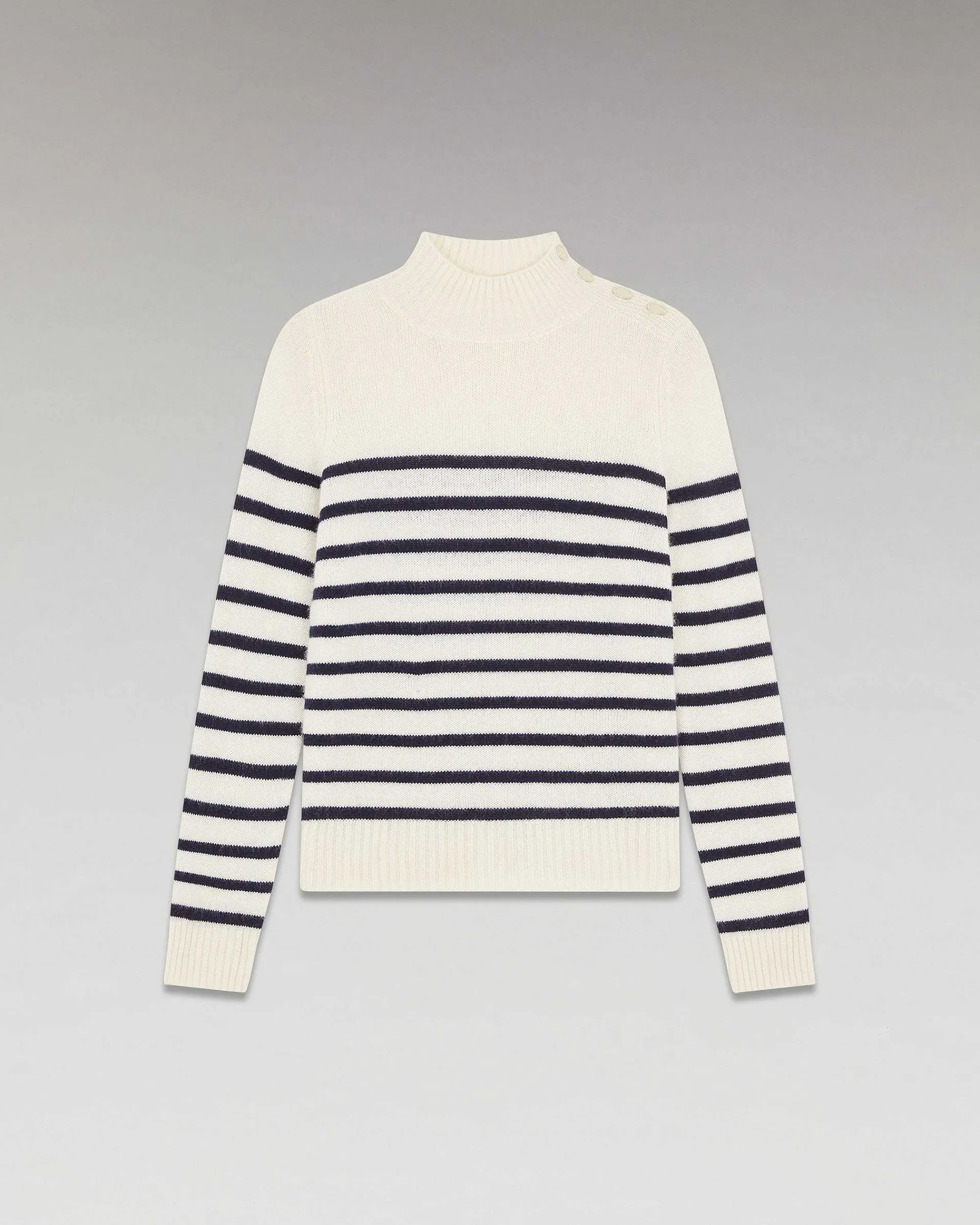 Pull Col Montant Mariniere A Boutons*FROM FUTURE Outlet