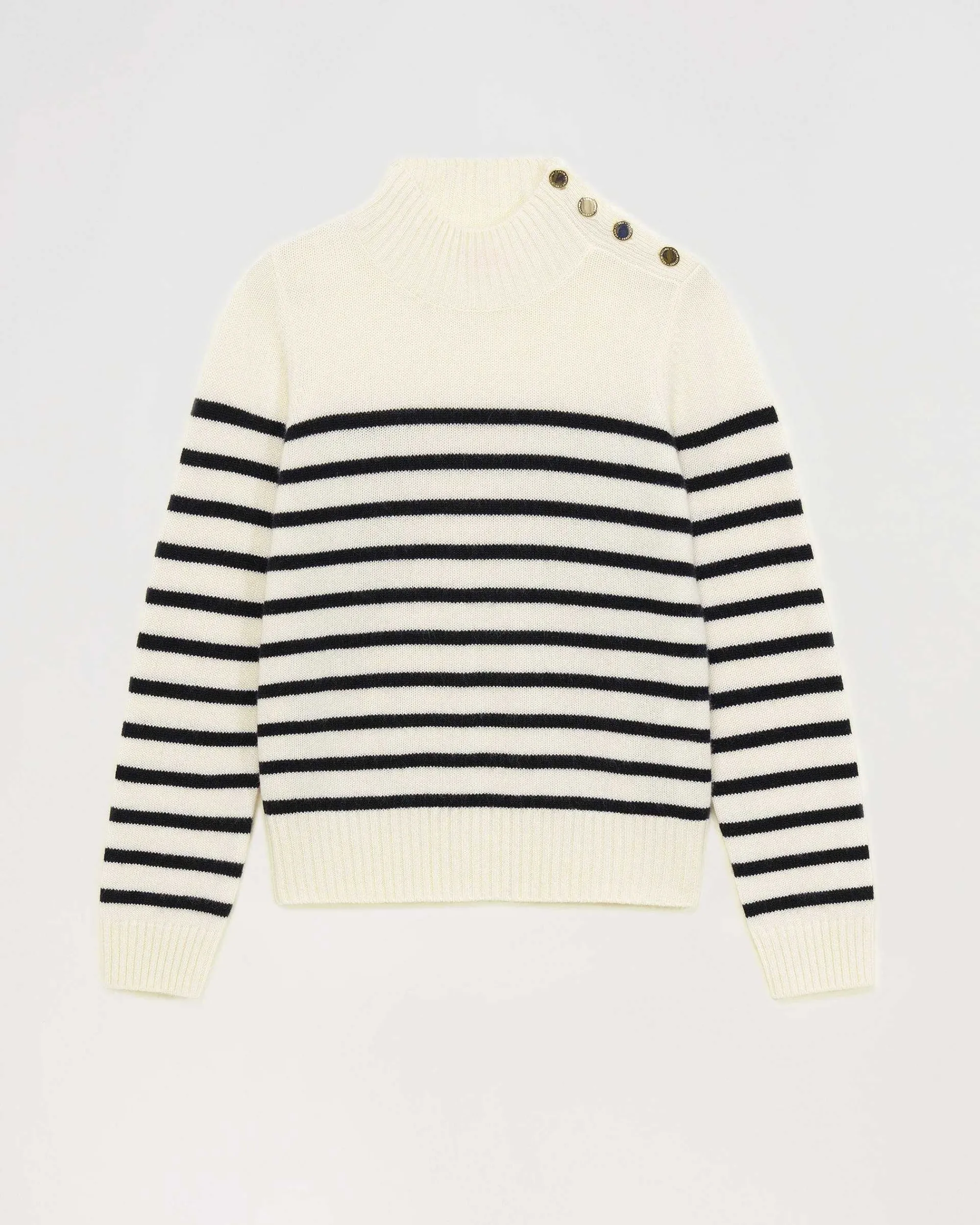 Pull Col Montant Mariniere A Boutons*FROM FUTURE Clearance