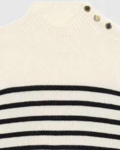 Pull Col Montant Mariniere A Boutons*FROM FUTURE Clearance