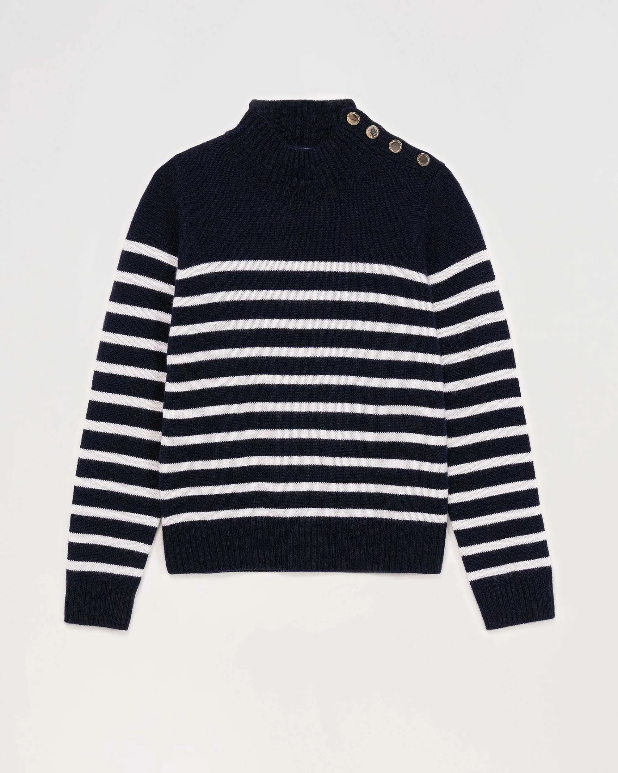 Pull Col Montant Mariniere A Boutons*FROM FUTURE