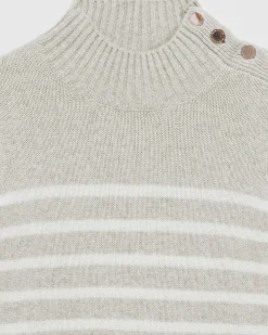 Pull Col Montant Mariniere A Boutons*FROM FUTURE Clearance