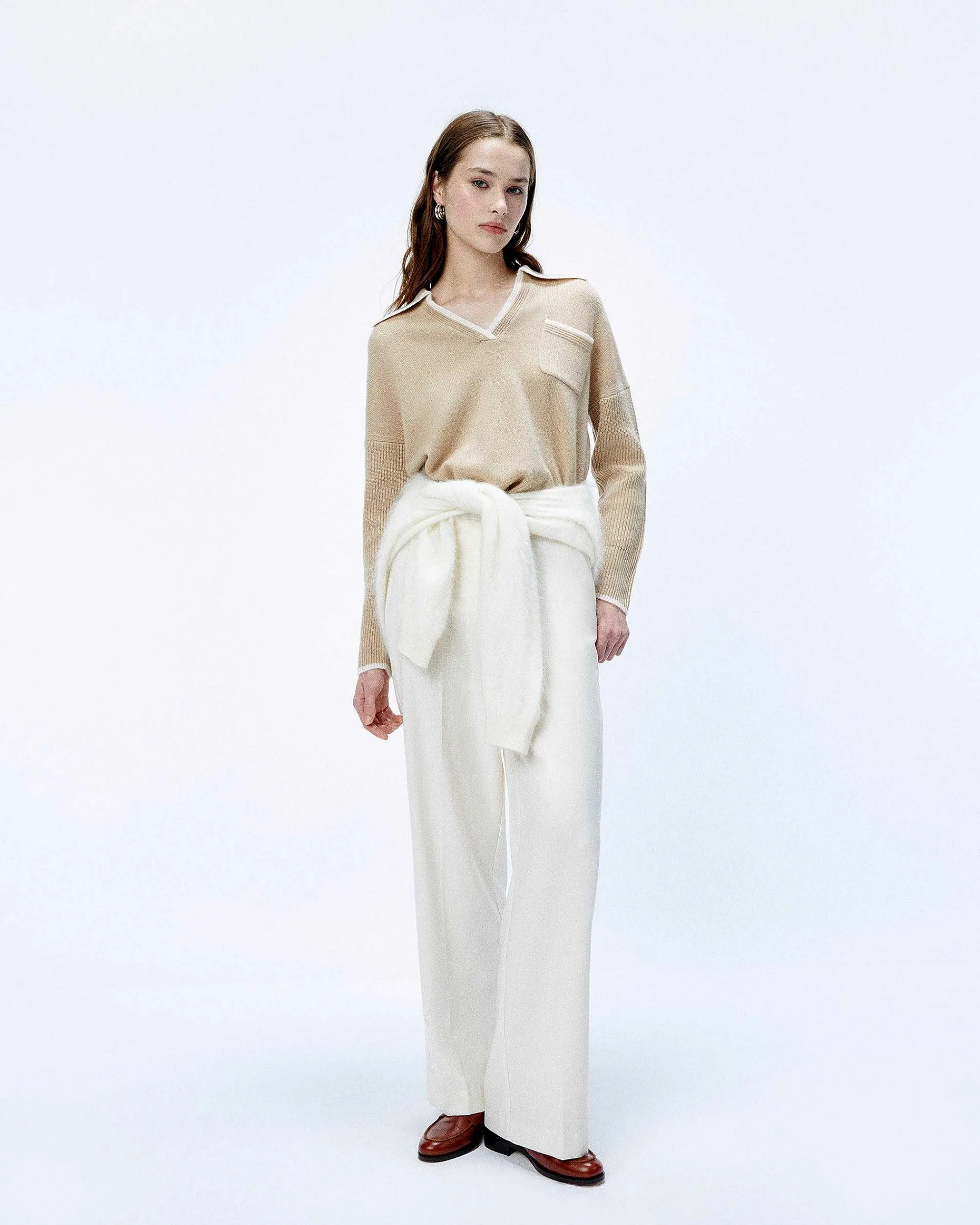 Pull Col Polo Bicolore*FROM FUTURE Online