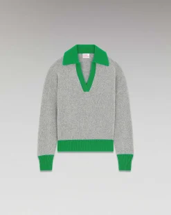 Pull Col Polo Oversize Bicolore*FROM FUTURE Best