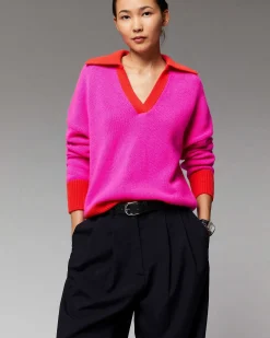 Pull Col Polo Oversize Bicolore*FROM FUTURE Best