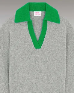 Pull Col Polo Oversize Bicolore*FROM FUTURE Best