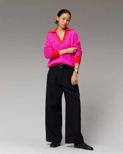 Pull Col Polo Oversize Bicolore*FROM FUTURE Best