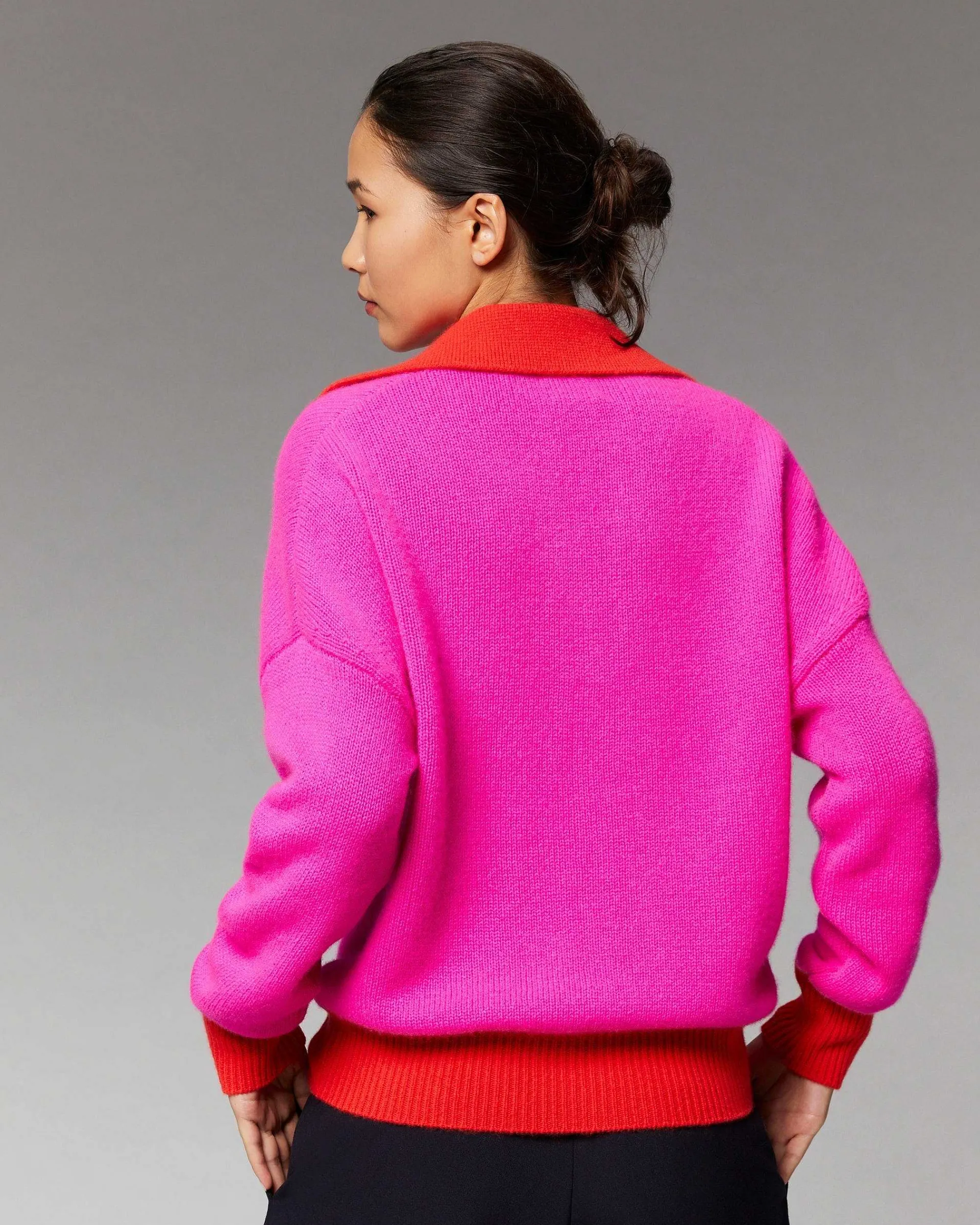 Pull Col Polo Oversize Bicolore*FROM FUTURE Best