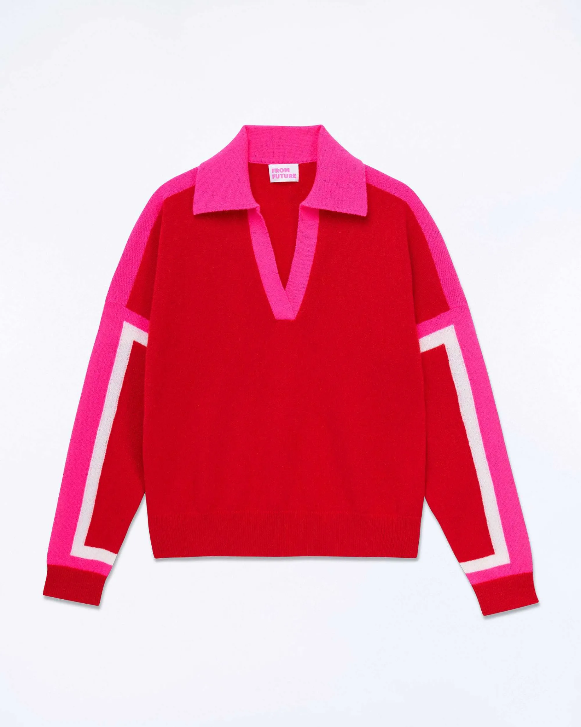 Pull Col Polo Tricolore*FROM FUTURE Sale