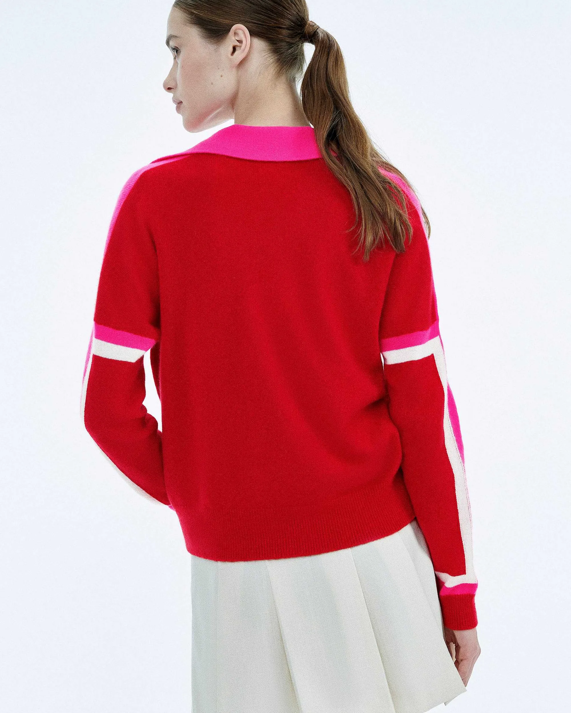 Pull Col Polo Tricolore*FROM FUTURE Sale