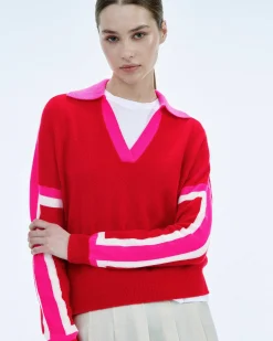 Pull Col Polo Tricolore*FROM FUTURE Sale