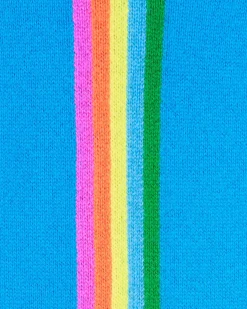 Pull Col Rond Bande Multicolore Aux Manches*FROM FUTURE