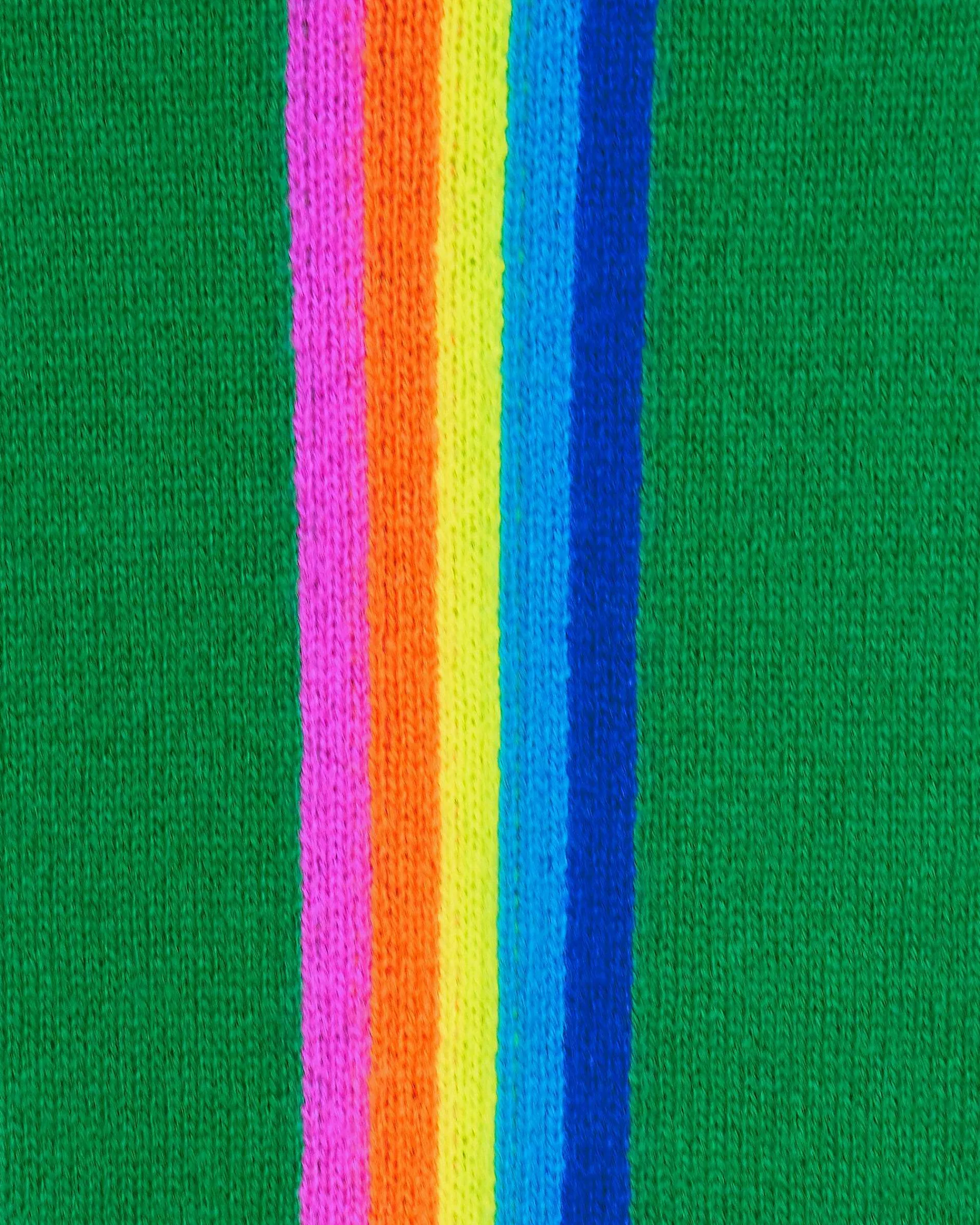 Pull Col Rond Bande Multicolore Aux Manches*FROM FUTURE Hot