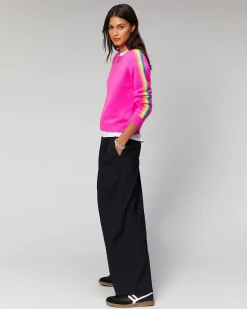 Pull Col Rond Bandes Manches Multicolore*FROM FUTURE Outlet