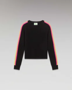 Pull Col Rond Bandes Manches Multicolore*FROM FUTURE Online