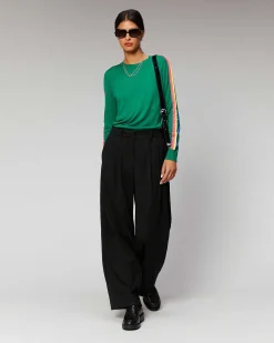 Pull Col Rond Bandes Manches Multico*FROM FUTURE New