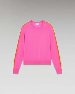 Pull Col Rond Bandes Manches Multico*FROM FUTURE New