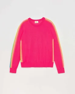 Pull Col Rond Bandes Manches Multicolore*FROM FUTURE Outlet