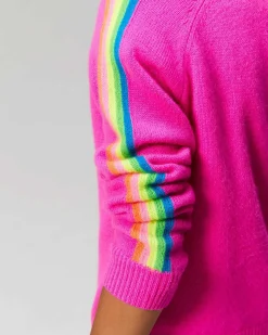 Pull Col Rond Bandes Manches Multicolore*FROM FUTURE Sale