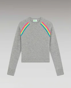 Pull Col Rond Bandes Multico Raglan*FROM FUTURE Hot