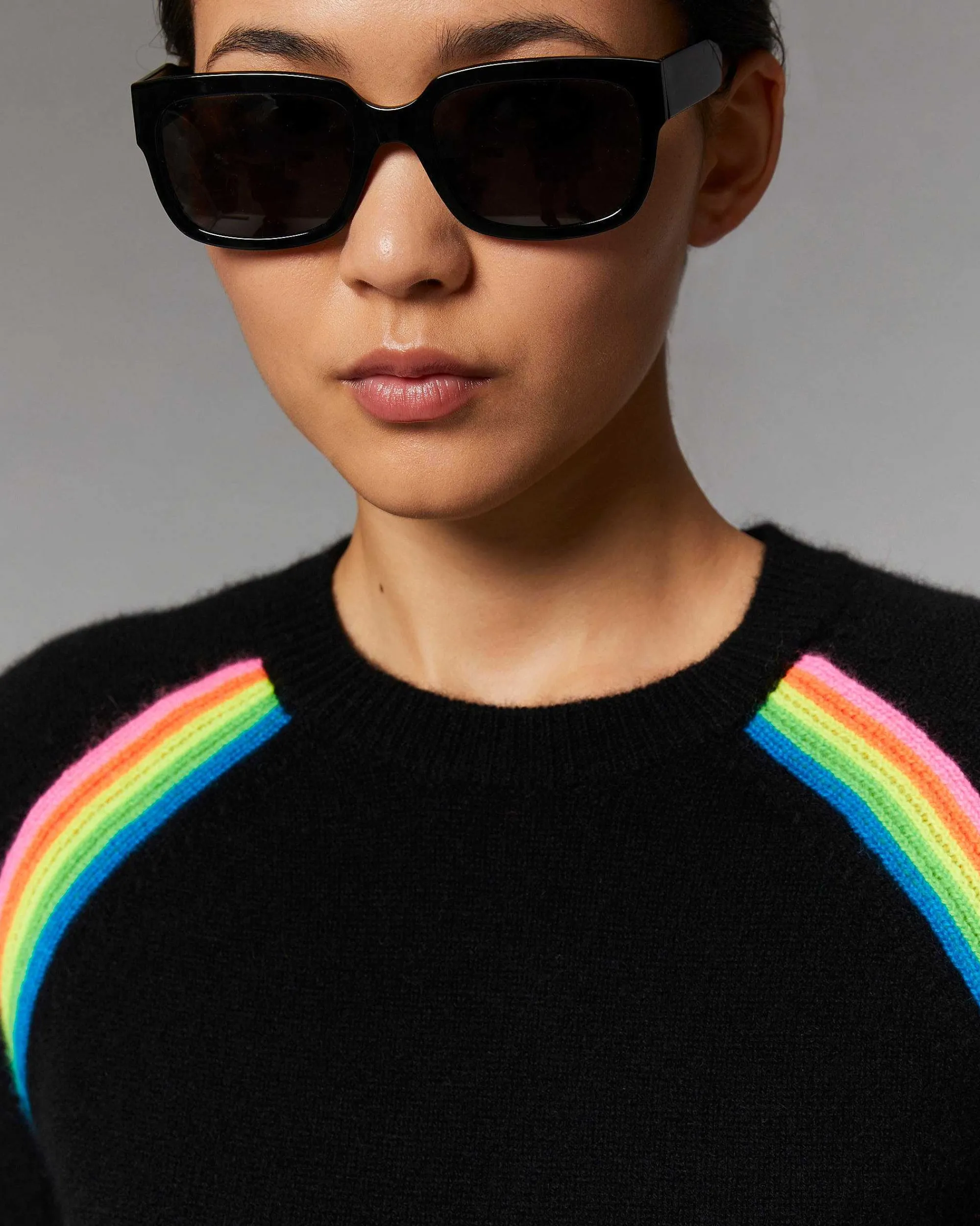 Pull Col Rond Bandes Multico Raglan*FROM FUTURE Hot